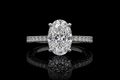 Oval Diamond Solitaire Engagement Ring (eng670)