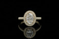 Oval Diamond Halo Engagement Ring (eng641)