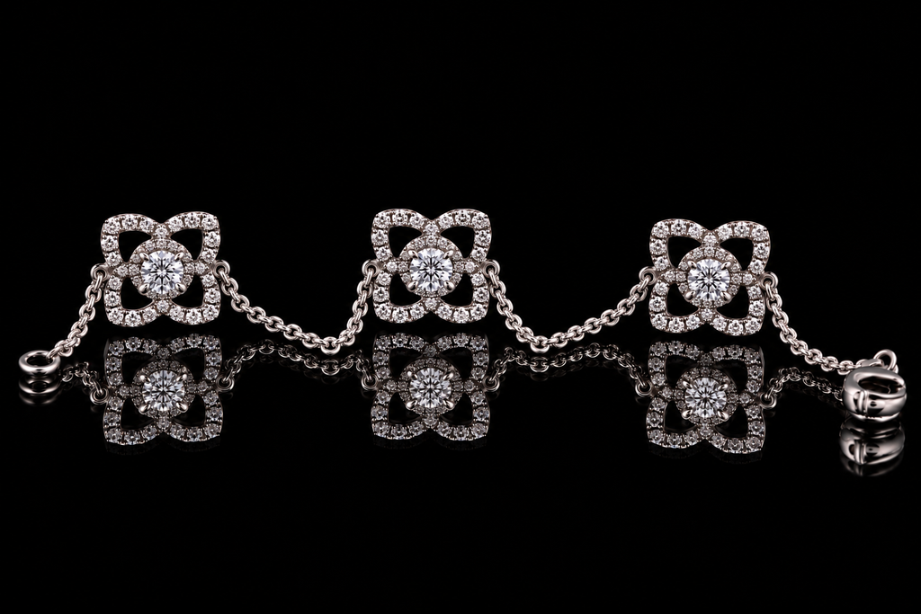 Diamond Flower Bracelet (brac019)