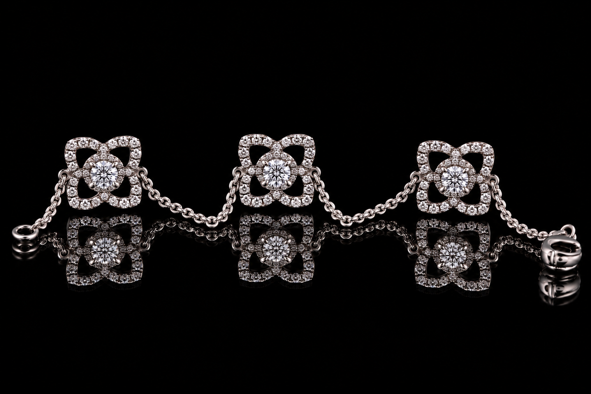 Diamond Flower Bracelet (brac019)