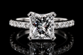 Princess Cut Diamond Solitaire Engagement Ring (eng167)
