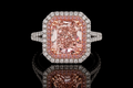 Pink Radiant Diamond Double Halo Engagement Ring (eng398)