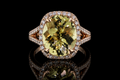 Oval Yellow Sapphire Halo Split Shank Engagement Ring (eng309)