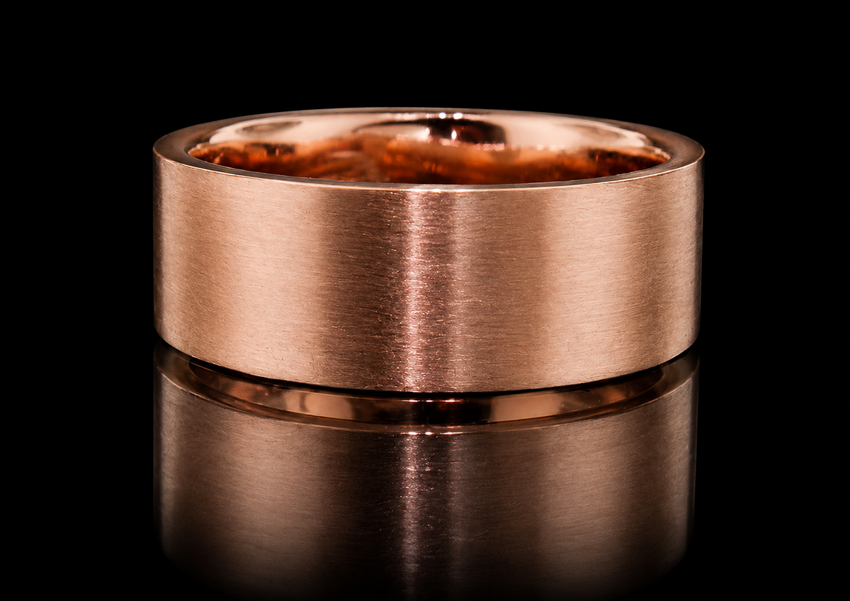 Wide Rose Gold Band (band023)