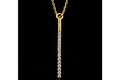 Yellow Gold Diamond Bar Pendant (pend010)