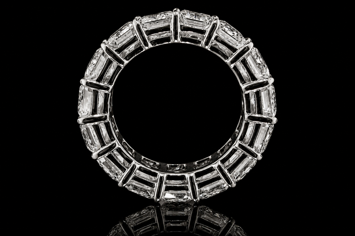 Emerald-Cut Diamond Eternity Band (band043)