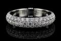Three-Row Round Diamond Band (band049)
