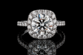 Round Diamond Cushion Halo Engagement Ring (eng217)