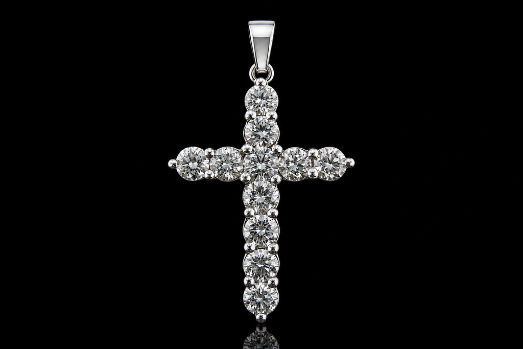 2.5ctw Diamond Cross Pendant (pend012)