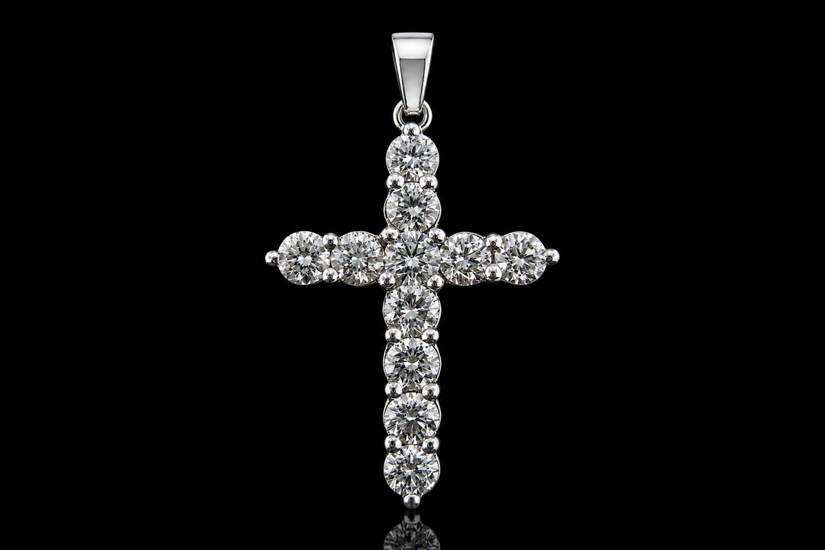 2.5ctw Diamond Cross Pendant (pend012)