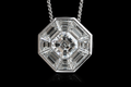 Octagonal Diamond Mosaic Pendant (pend045)