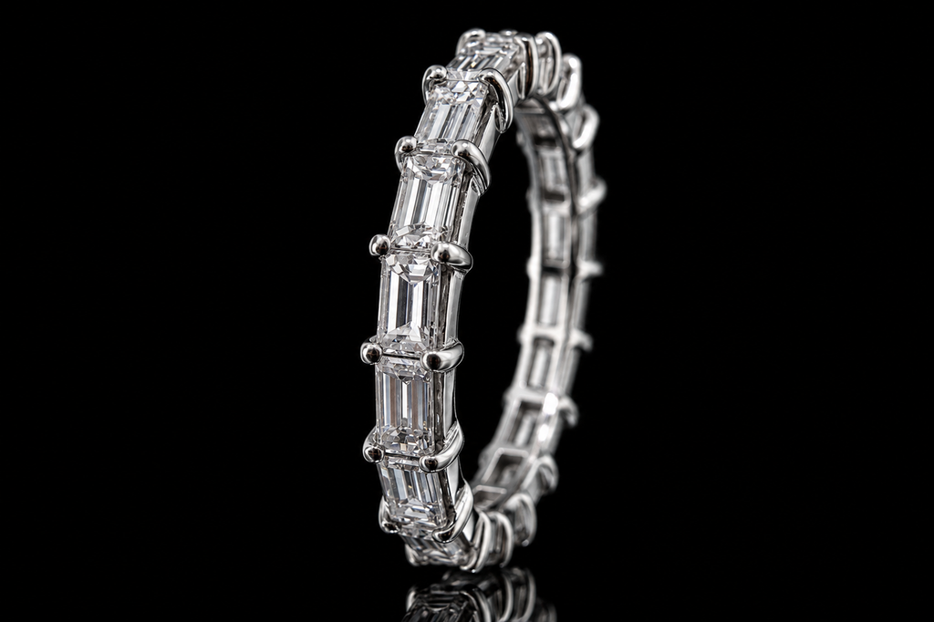 Emerald-Cut Diamond Eternity Band (band070)