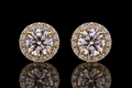Removable Diamond Halo Jacket Earrings (ear055)