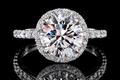 Round Brilliant Diamond Halo Engagement Ring (eng031)