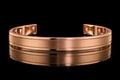 Sculpted Rose Gold Cuff Bracelet (brac017)