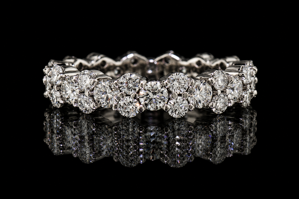 Mixed-Size Round Diamond Eternity Band (band125)