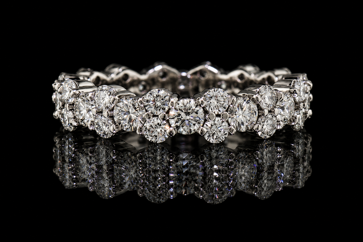 Mixed-Size Round Diamond Eternity Band (band125)