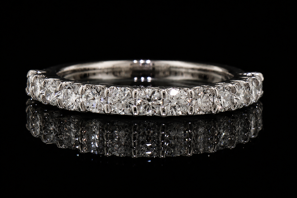 Round Diamond Half-Eternity Band (band126)