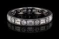 Alternating Round & Emerald-Cut Diamond Eternity Band (band006)