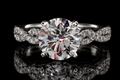 Twisted Infinity Round Diamond Engagement Ring (eng357)