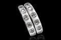Asscher Cut Diamond Platinum Eternity Band (band081)