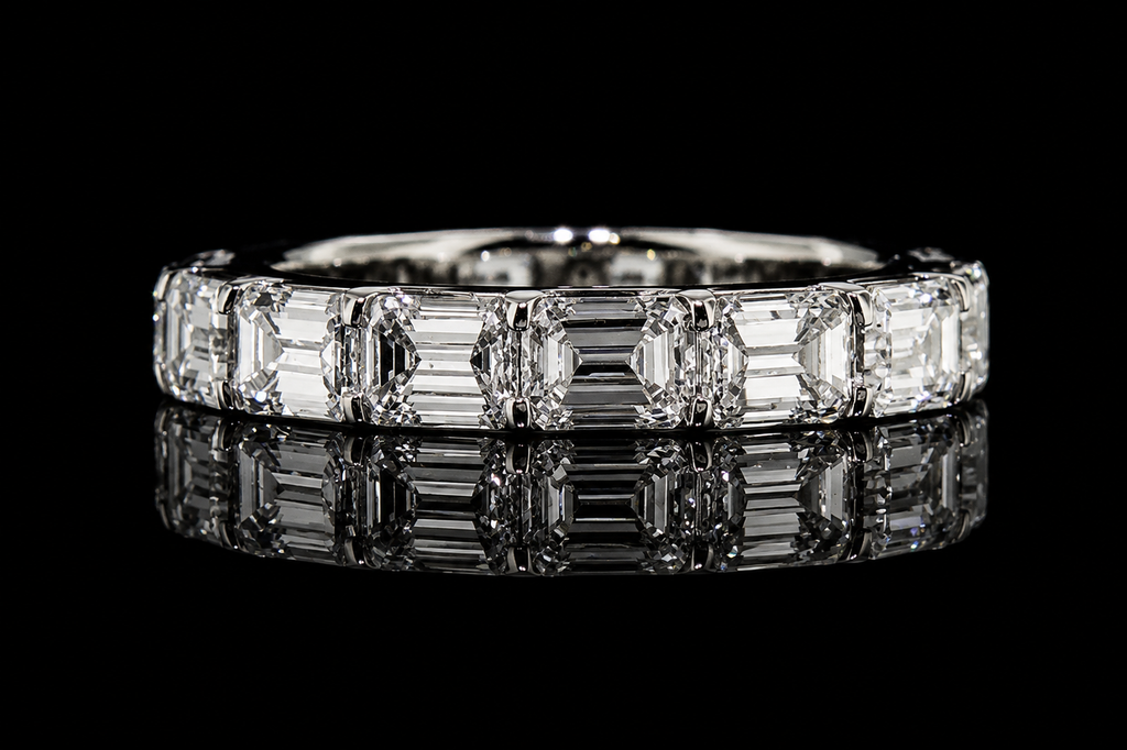 Baguette Diamond Platinum Eternity Band (band112)