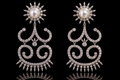 Pearl & Diamond Chandelier Earrings (ear065)