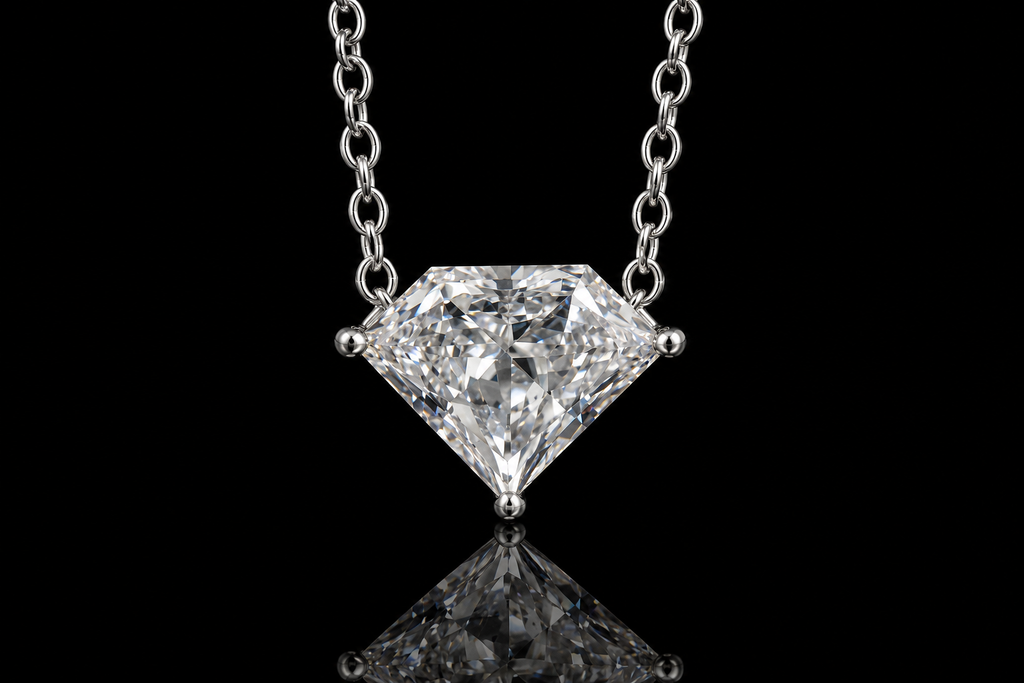 Kite-Cut Diamond Solitaire Pendant (pend099)