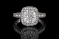 Cushion Cut Diamond Double Halo Engagement Ring (eng356)