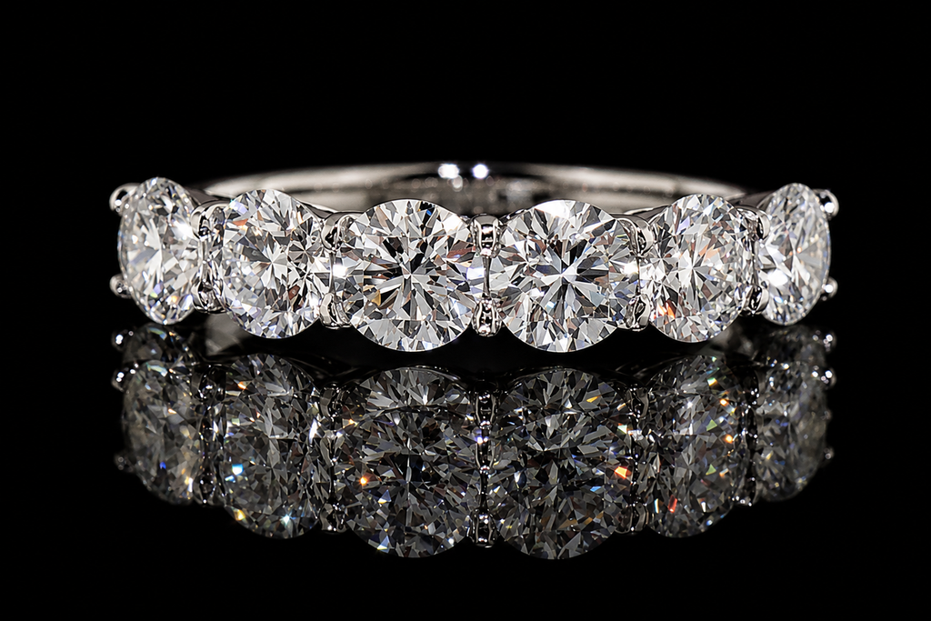 Seven-Stone Round Diamond Band (band007)
