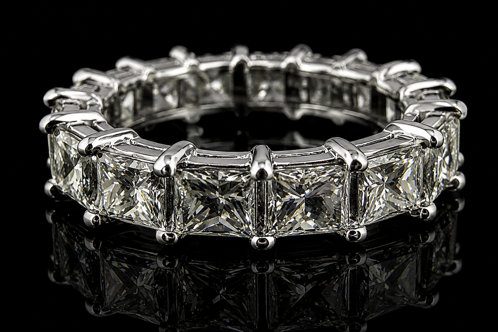 Princess-Cut Diamond Eternity Band (band069)