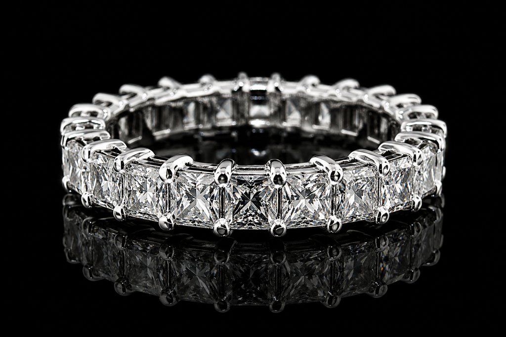 Princess-Cut Diamond Eternity Band (band047)