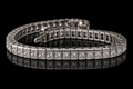 Princess-Cut Diamond Tennis Bracelet (brac028)