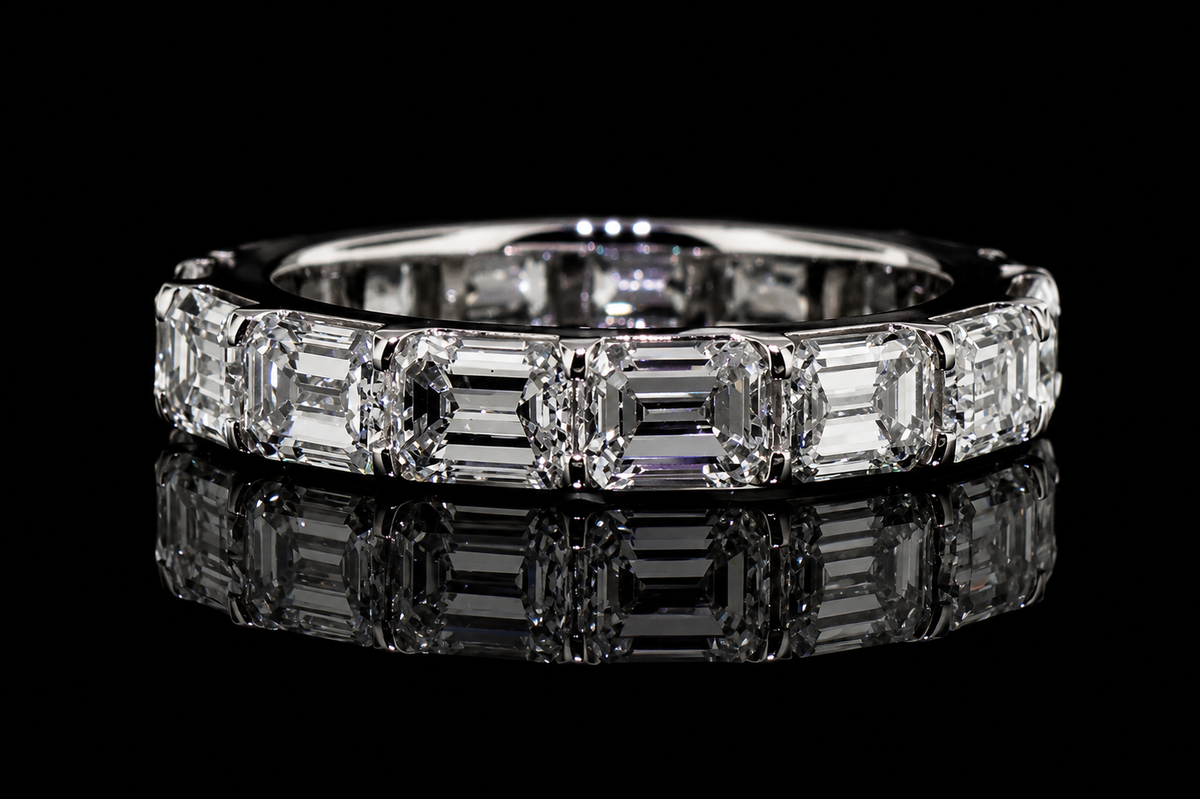 Baguette Diamond Platinum Eternity Band (band112)