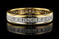 Channel Set Princess Cut Diamond Band (band074)