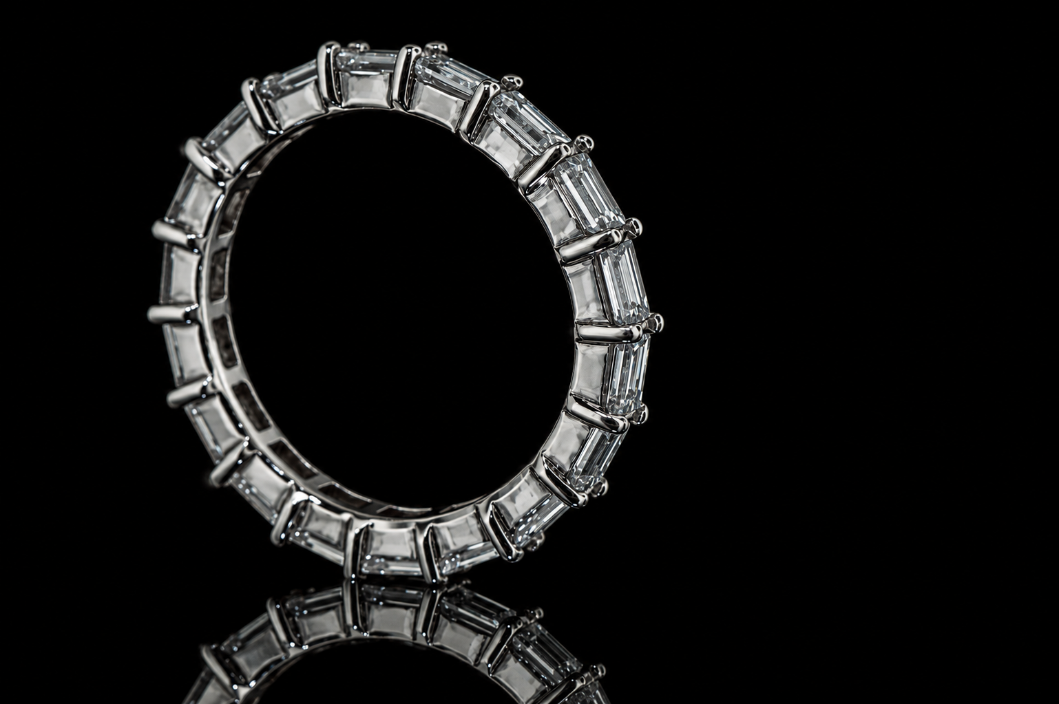Emerald-Cut Diamond Eternity Band (band070)