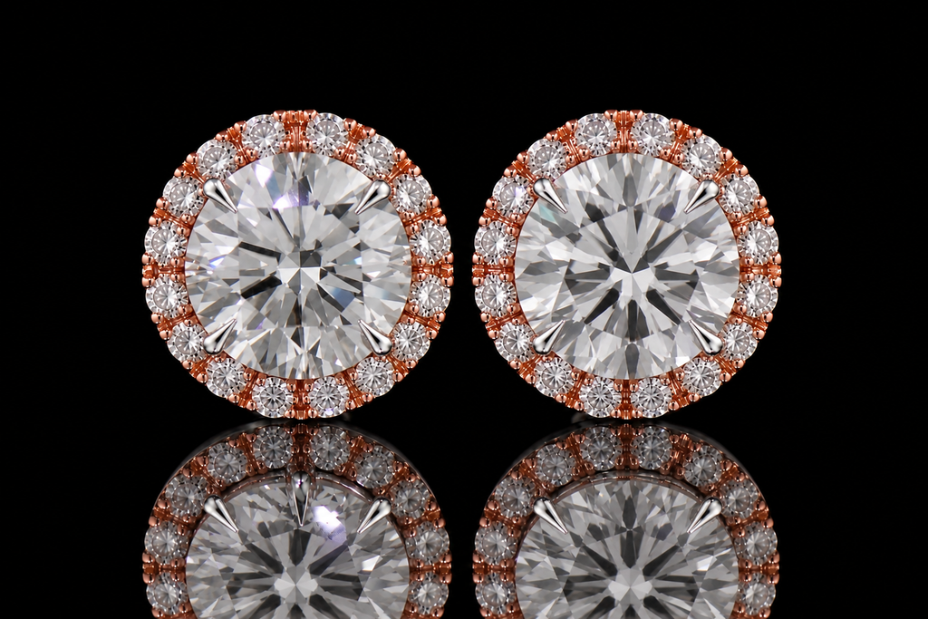 Removable Sapphire & Diamond Halo Jackets (ear060)