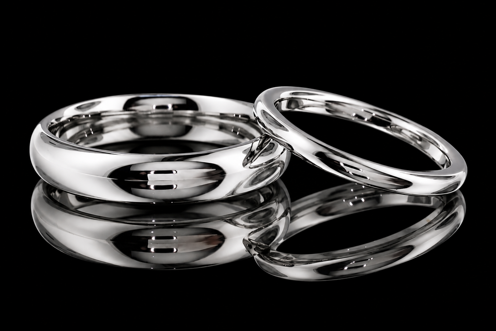 Classic High-Polish Men's Wedding Band (band166)
