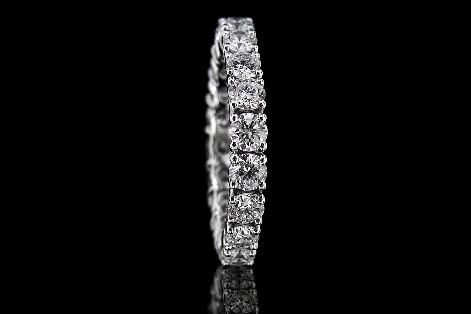 Round Diamond Platinum Eternity Band (band078)