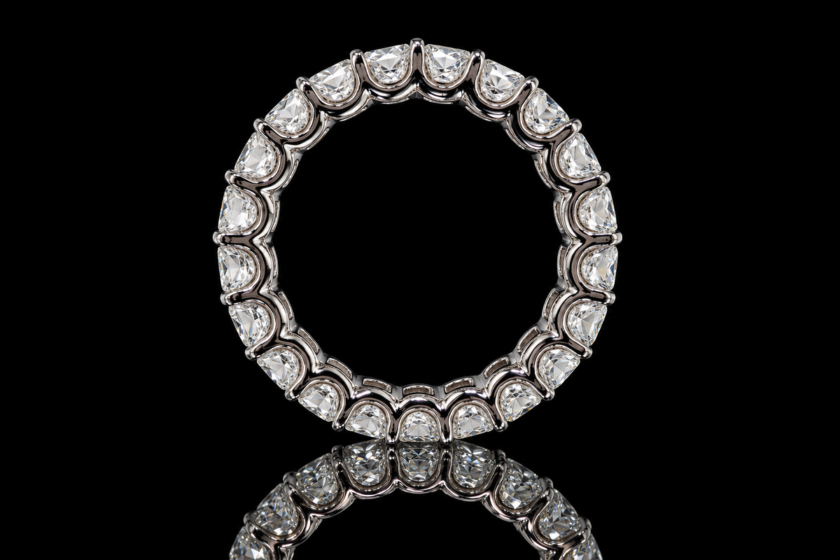 Emerald-Cut Diamond Eternity Band (band161)