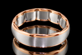 Two-Tone Platinum & Rose Gold Wedding Band (band171)