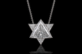 Trillion & Triangle Diamond Star Pendant (pend064)