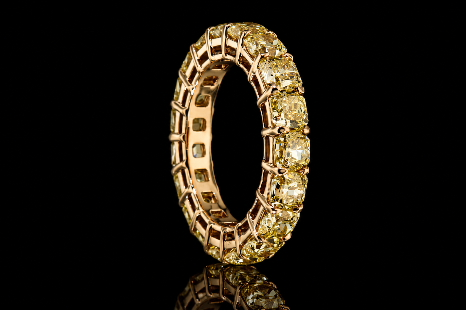 Yellow Diamond Eternity Band (band137)