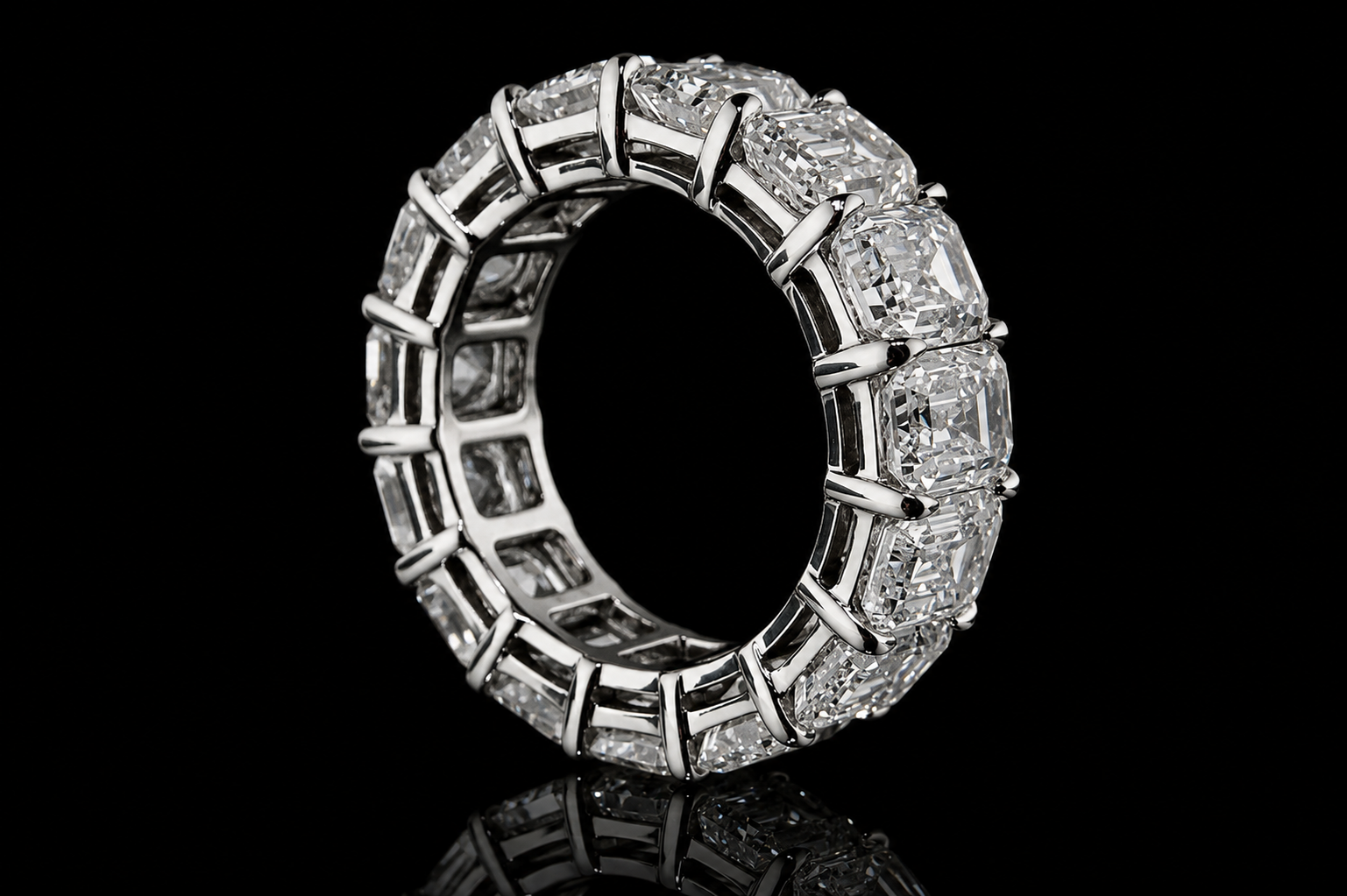Emerald-Cut Diamond Eternity Band (band043)