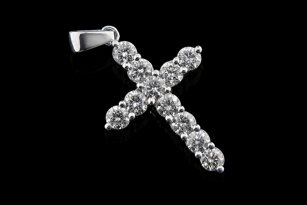 2.5ctw Diamond Cross Pendant (pend012)