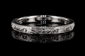 Hand-Engraved Platinum Band (band121)