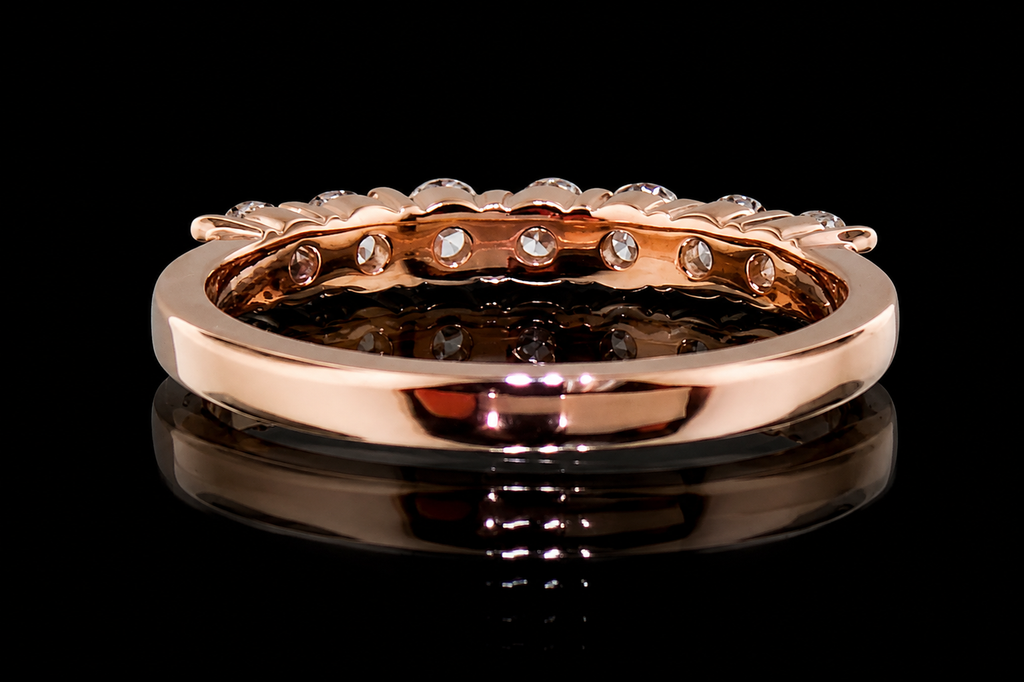 Rose Gold Seven-Stone Diamond Band (band027)