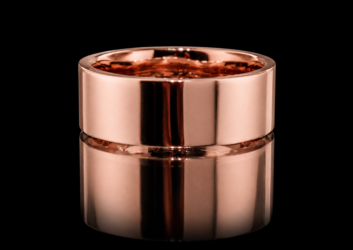 Wide Rose Gold Band (band023)