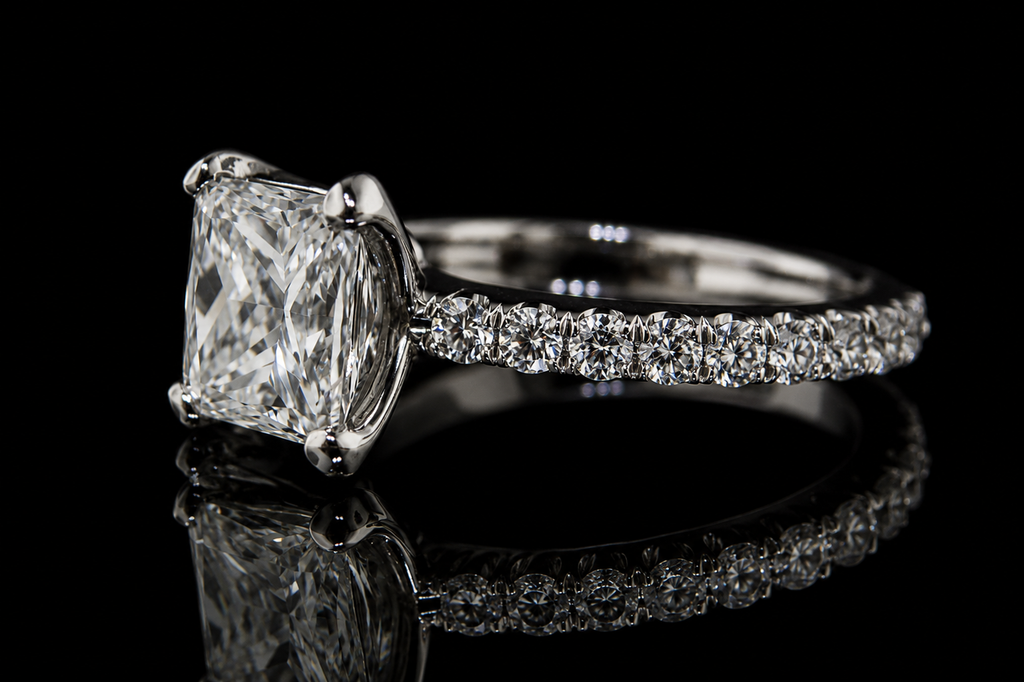 Princess Cut Diamond Solitaire Engagement Ring (eng167)