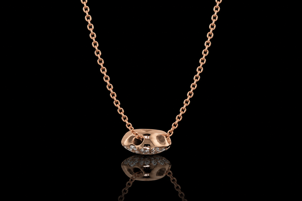 Diamond Cluster Pendant with Matching Earrings (pend076)